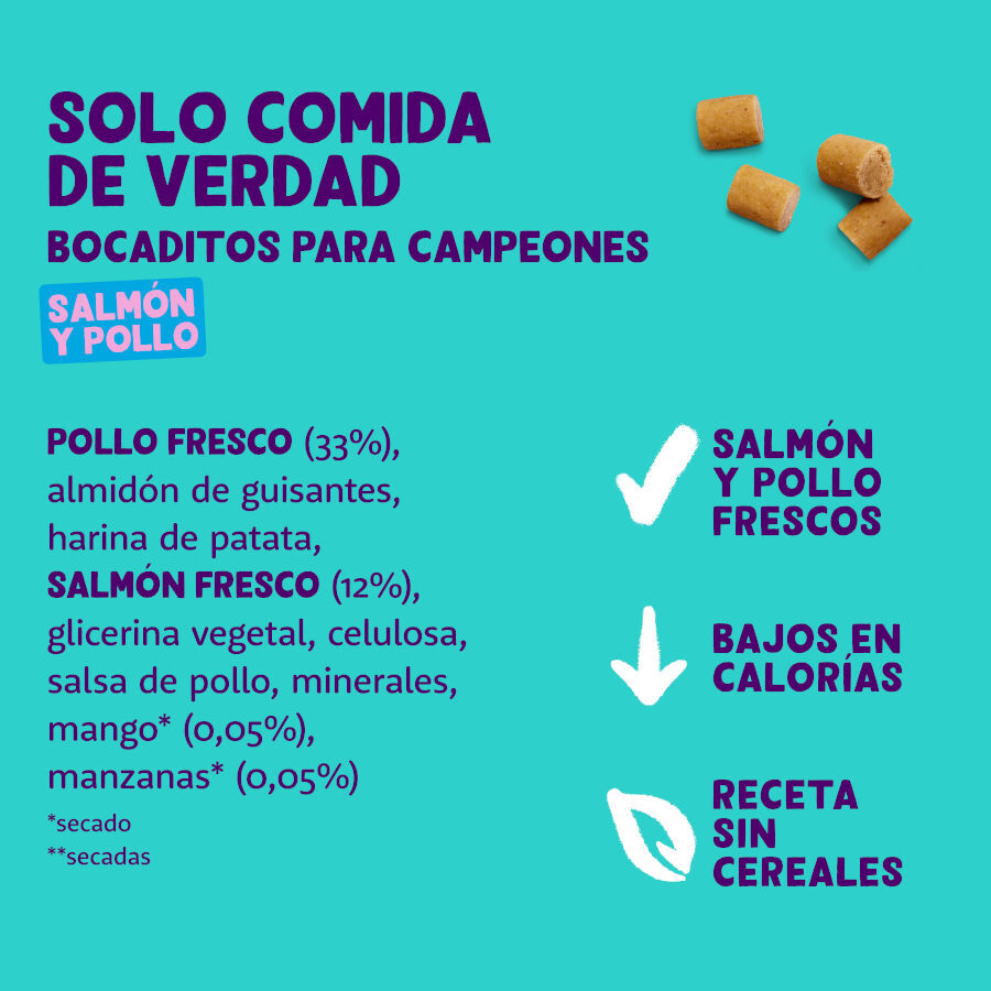 50 g Edgard y Cooper Snacks Mini de Salm&atilde;o e Frango para c&atilde;es , , large Imagem n&uacute;mero 5